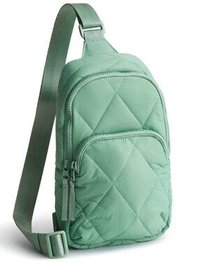 Vera Bradley, Lorman Sling Backpack in Beryl Green, NWT